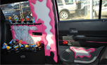 Pink Dodge Limousine