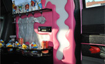 Pink Dodge Limousine