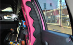 Pink Dodge Limousine