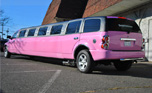 Pink Dodge Limousine