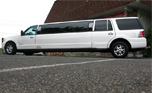 White SUV limo