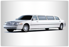 White Stretch Lincoln Limo